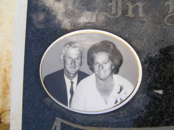 Dulcie Jean WHEELER,  | 28-6-1923 - 25-11-1976 aged 53 years;  | Joseph Eric WHEELER,  | 28-2-1919 - 8-7-2005 aged 86 years;  | Kandanga Cemetery, Cooloola Shire  | 