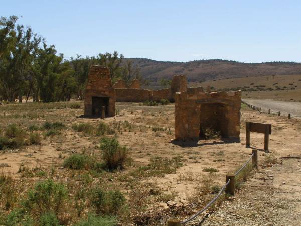 Kanyaka Homestead,  | another ruin north of Quorn,  | South Australia  | 