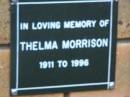 
Thelma MORRISON
b: 1911, d: 1996
Kenmore-Brookfield Anglican Church, Brisbane
