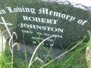 Robert JOHNSTON, died 19-10-1974 aged 86; St John's Catholic Church, Kerry, Beaudesert Shire 