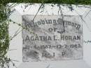 Agatha L. HORAN, 21-4-1887 - 17-7-1963; St John's Catholic Church, Kerry, Beaudesert Shire 