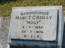 Mary T. O'REILLY (Molly), 4-3-1895 - 25-7-1976; St John's Catholic Church, Kerry, Beaudesert Shire 
