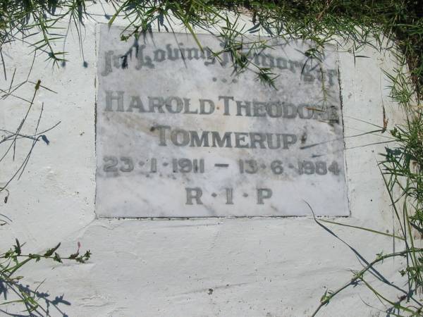 Harold Theodore TOMMERUP,  | 23-1-1911 - 13-6-1984;  | St John's Catholic Church, Kerry, Beaudesert Shire  | 