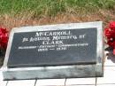 
Clark MCCARROLL,
husband father grandfather,
1895 - 1970;
Kilkivan cemetery, Kilkivan Shire
