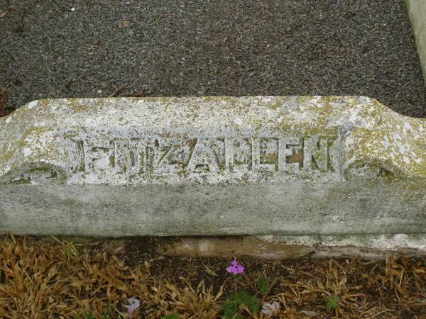 Julia FITZALLEN,  | died 22 Nov 1893 aged 60 years;  | Killarney cemetery, Warwick Shire  | 