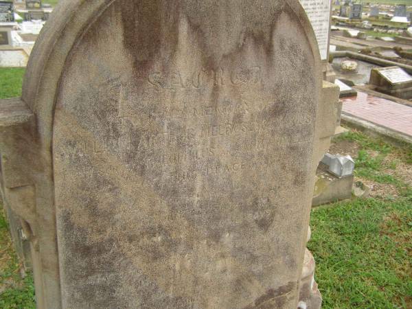 Theophilus HOWELL,  | died 11 March 1902 aged 77 years,  | born in Wales,  | lived in Qld 50 years;  | Anne HOWELL,  | wife,  | died 13 Jan 1927 in 85th year,  | residing in Qld 74 years;  | Joseph Charles HOWELL,  | born Killarney 24-10-1872,  | died Brisbane 11-3-1940,  | buried Toowong;  | William Arthur Melrose Octavius,  | son of Theophilus & Ann HOWELL of this place,  | died 1 April 1881 aged 11 months 11 days;  | Anna Douglas,  | wife of T.J. HOWELL  Melrose ,  | died 7 Oct 1928 aged 66 years;  | Theophilus John HOWELL,  | born Fassifern Qld 15 July 1862,  | died Bordertown SA 17 Dec 1935;  | Archibald Dunbar HOWELL,  | born 17 July 1905,  | died 25 March 1934;  | Aisla Grace HOWELL,  | born 8 Oct 1910,  | died 8 Aug 1911;  | Killarney cemetery, Warwick Shire  |