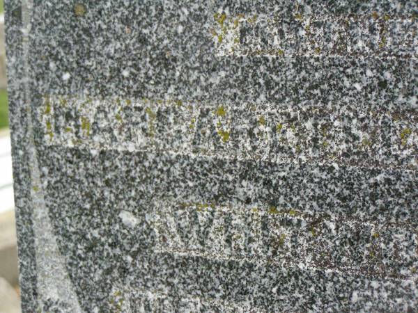 Margaret Elizabeth WHITWORTH,  | mother,  | died 30 April 1951 aged 65 years;  | George Alfred WHITWORTH,  | husband father brother,  | died 22 May 1946 ageed 53 years;  | Killarney cemetery, Warwick Shire  |