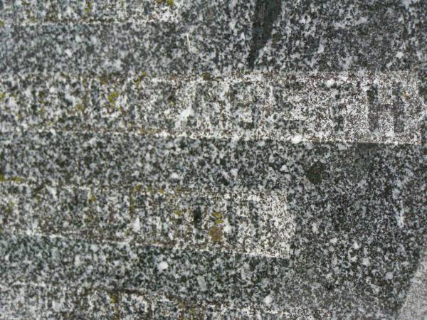 Margaret Elizabeth WHITWORTH,  | mother,  | died 30 April 1951 aged 65 years;  | George Alfred WHITWORTH,  | husband father brother,  | died 22 May 1946 ageed 53 years;  | Killarney cemetery, Warwick Shire  |