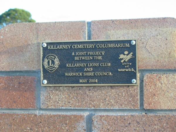 Killarney cemetery, Warwick Shire  | 