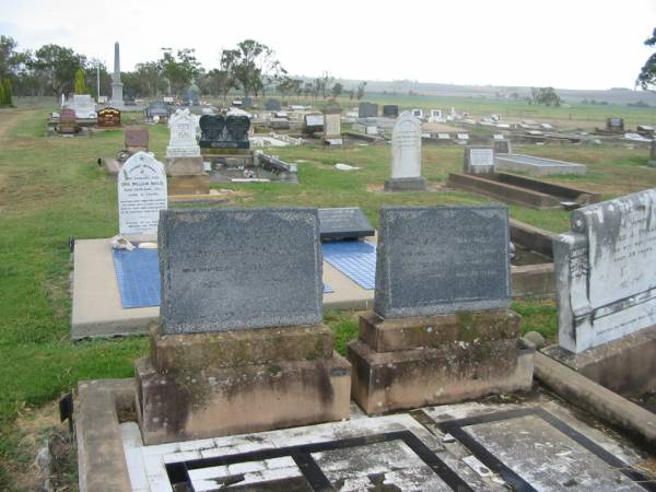 Flora Isabel MCLACHLAN,  | died 18? July 1929 aged 61 years;  | John INGLIS,  | died 28 Sept 1939? aged 67 years;  | Mary INGLISH,  | died 18 June 1953 aged 89 years;  | Killarney cemetery, Warwick Shire  |