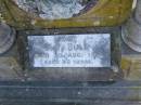 George BULL, died 26 Dec 1914 aged 52 years; Catherine BULL, died 9 Oct 1918 aged 54 years; Ivy BULL, died 10 Aug 1917 aged 20 years; Killarney cemetery, Warwick Shire 