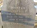Morton, son of Wynford & Alice HORNEMAN, died 1 May 1912 aged 8 months; Killarney cemetery, Warwick Shire 