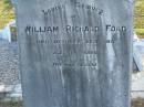 William Richard FORD, died 22 Sept 1919 aged 64 years; Killarney cemetery, Warwick Shire 