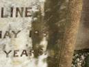 Henry Spackman WATTS, died 6 Nov 1920 aged 70 years; Caroline, wife, died 23 May 1937 aged 79 years; Killarney cemetery, Warwick Shire 