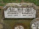 
George BLOOMFIELD,
1875 - 1936;
Ada BLOOMFIELD,
1881 - 1918;
Killarney cemetery, Warwick Shire
