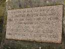 Augustus Martin BALLARD, died 21 Aug 1943 aged 68 years, husband father; Fanny Amelia BALLARD, died 8 April 1970 aged 89 years; Frank Abraham, son, died 26 Oct 1930 aged 9 years; Killarney cemetery, Warwick Shire 