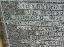 
Ronald William NEDEN,
son brother,
died 7 June 1944 aged 23 years;
Minnie NEDEN,
mother,
died 13 June 1951;
Ernest Daniel NEDEN,
father,
died 16 Mar 1952;
Killarney cemetery, Warwick Shire
