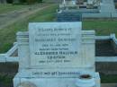 
Margaret GRAYSON,
wife mother,
died 1 Jan 1939;
Alexander Malcolm GRAYSON,
died 24 July 1972;
Killarney cemetery, Warwick Shire
