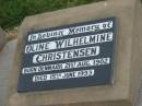 Oline Wilhelmine CHRISTENSEN, born Denmark 21 Aug 1902, died 15 June 1993; Killarney cemetery, Warwick Shire 