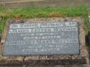 
James Lester WATSON,
died 9 Aug 1959 aged 65 years;
Dorothea Mary WATSON,
died 31 Jan 1977 aged 81 years;
Killarney cemetery, Warwick Shire
