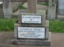 
Elizabeth TIERNEY,
mother,
born Anachorish Co Derry Ireland,
died 6 March 1967 aged 95 years;
Killarney cemetery, Warwick Shire
