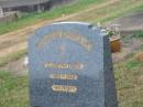 
Ellen PATERSON,
1873 - 1946;
Killarney cemetery, Warwick Shire
