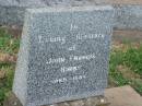 John FRANCIS, 1869 - 1954; Killarney cemetery, Warwick Shire 