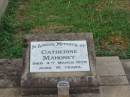 
Catherine MAHONEY,
aunt Kate,
died 4 March 1979 aged 91 years;
Killarney cemetery, Warwick Shire

