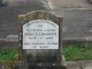 
Mary E.C. MOFFITT,
sister,
1876 - 1924;
Killarney cemetery, Warwick Shire
