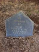 
Annie LYNNE
d: 1838
daughter of J and R LYNNE

Kingscote historic cemetery - Reeves Point, Kangaroo Island, South Australia

