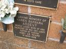 
Karen Barbara ARGENT,
wife of Ken,
daughter of Reg & Janet,
sister of Sandra,
aged 45 years;
Lawnton cemetery, Pine Rivers Shire

