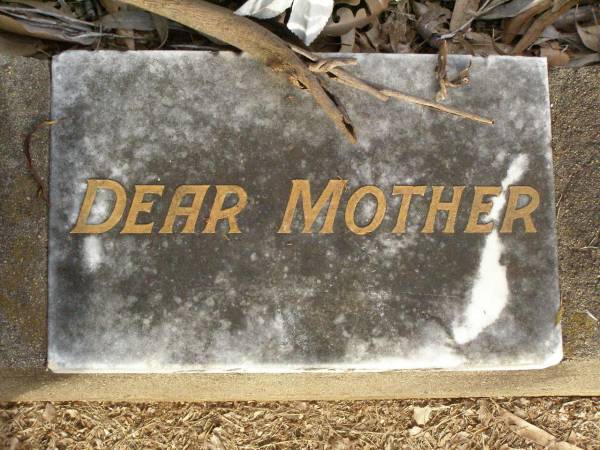 mother;  | Lawnton cemetery, Pine Rivers Shire  | 