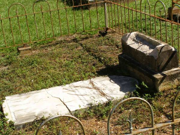 James HAY,  | died 7 Sept 1897 aged 77 years;  | Lawnton cemetery, Pine Rivers Shire  | 