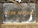 
mother;
Lawnton cemetery, Pine Rivers Shire
