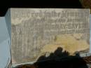 
Robert Murray SAYERS,
son brother,
born 3 Sept 1959,
died 25 Aug 1972;
Lawnton cemetery, Pine Rivers Shire
