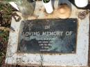 
Rosalia ESCANO,
died 23 Feb 1992 aged 76 years;
Lawnton cemetery, Pine Rivers Shire
