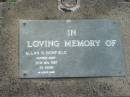 Allan N. BONFIELD, died 20 Nov 1987 aged 70 years; Lawnton cemetery, Pine Rivers Shire 