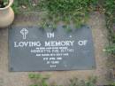 Hentrietta (Ettie) COE, mother nanna, died 10 April 1986 aged 87 years; Lawnton cemetery, Pine Rivers Shire 