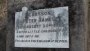 
Peter James GRAYSON
d: 22 Aug 1962

Legume cemetery, Tenterfield, NSW


