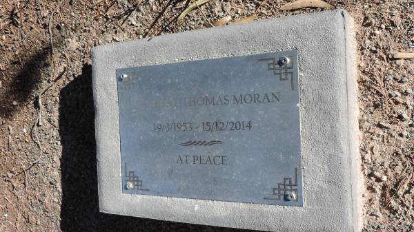 Anthony Thomas MORAN  | b: 19 Mar 1953  | d: 15 Dec 2014  |   | Leyburn Cemetery  |   | 