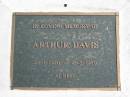 Arthur DAVIS 29-1-1920 - 15-5-1979; Logan Village Cemetery, Beaudesert 