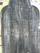 Louie DOWNMAN died 21 Nov 1892 aged 20 years; Janie DOWNMAN died 21 Nov 1892 aged 12 years; Logan Village Cemetery, Beaudesert 
