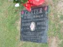 Gladys Boyes CARTER, B: 4 Apr 1926, D: 6 Sep 2000 Logan Village Cemetery, Beaudesert 