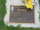 HOWE; Noel Pomare 23-5-1929 - 11-4-2001, husband dad; Logan Village Cemetery, Beaudesert Shire 