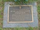 Henri Alphons Joseph CLASSEN, born 10-9-33 died 29-11-98, husband of Roslyn Joy, father of Anthony, Angela and Geoffrey, opa; Logan Village Cemetery, Beaudesert Shire 