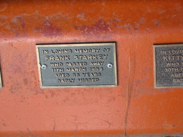 Frank STARKEY died 11 March 1994 aged 86 years;  | Logan Village Cemetery, Beaudesert  | 