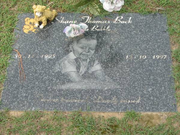 Shane Thomas BOCK, 30-11-1995 - 13-10-1997;  | Logan Village Cemetery, Beaudesert Shire  | 