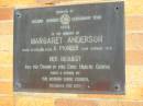 
Margaret ANDERSON
b: Scotland 1830, d: Kalbar 1918
Pioneer of Kalbar
(her bequest was the Origin of the Civic Health Centre, Kalbar, Boonah Shire)

