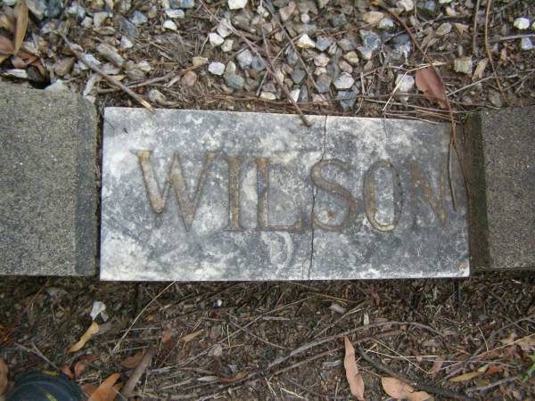 Roger Ness WILSON,  | died 15 Dec 1949 aged 71 years;  | Ada Ness WILSON,  | died 28 Sept 1947 aged 72 years;  | Lower Coomera cemetery, Gold Coast  | 