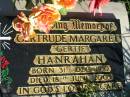 Gertrude Margaret (Gertie) HANRAHAN, born 31 Dec 1910 died 18 June 2005; St Michael's Catholic Cemetery, Lowood, Esk Shire 